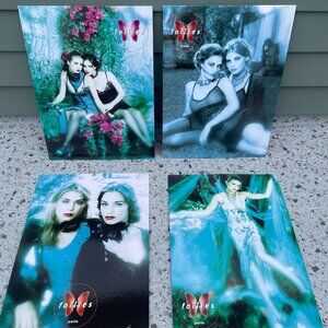 Follies Paris Fashion Art Prints Set of 4 Glamour Model Fashion Display Panels